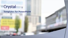  Presentation with blur abstract people people - Amazing presentation having blur abstract people technology background backdrop and a sky blue colored foreground