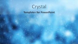  Presentation with snow flakes - Colorful slides enhanced with blur abstract winter background with falling snow flakes backdrop and a light blue colored foreground