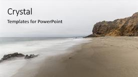  Presentation with pirates of the carribean - Colorful slide deck enhanced with blur and clouds in malibu backdrop and a white colored foreground