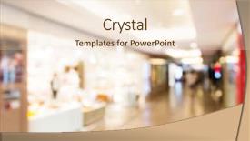  Presentation with retail store telco - Colorful presentation design enhanced with blur background of department store backdrop and a lemonade colored foreground