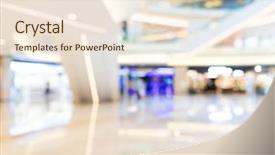  Presentation with blur - PPT theme with blur background of shopping center background and a lemonade colored foreground