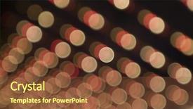  Presentation with laser light colorful abstract - Cool new slide deck with blur colorful motion lights abstract backdrop and a tawny brown colored foreground