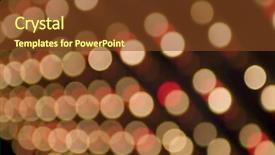  Presentation with stop motion - Presentation theme featuring blur colorful motion lights abstract background and a tawny brown colored foreground