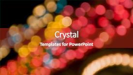  Presentation with abstract light - Beautiful PPT theme featuring blur colorful motion lights abstract backdrop and a crimson colored foreground