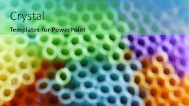  Presentation with plastic straws - Colorful slide set enhanced with blur-colorful-plastic-drinking-straws backdrop and a seafoam green colored foreground