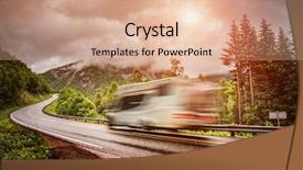  Presentation with caravan - Cool new theme with blur filter applied in post backdrop and a coral colored foreground