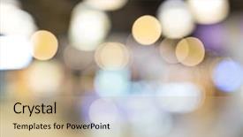  Presentation with light golden lights - Colorful presentation theme enhanced with blur lights at indoor backround backdrop and a coral colored foreground