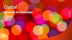  Presentation with christmas lights - Cool new presentation theme with blur lights defocused background backdrop and a crimson colored foreground