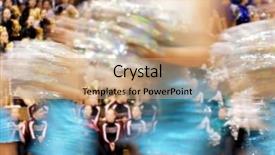  Presentation with competition - Presentation theme having blur of a pom-pon background and a coral colored foreground