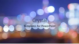  Presentation with traffic - Audience pleasing presentation design consisting of blur of city traffic at night backdrop and a light blue colored foreground