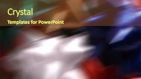  Presentation with christmas gift wrap - PPT theme featuring blur-of-multi-colored-gift background and a tawny brown colored foreground