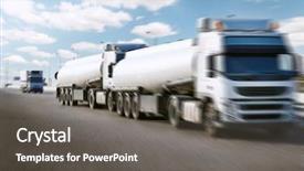  Presentation with tank truck - Cool new presentation with blur of the tank truck backdrop and a gray colored foreground