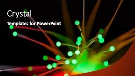  Presentation with optical fibres - Cool new PPT layouts with blur-optical-fibres-dinamic-flying backdrop and a black colored foreground