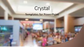  Presentation with ombre art abstract blue - Presentation design featuring blur passenger in the airport background and a lemonade colored foreground