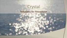  Presentation with sparkle - Presentation theme having blur-view-of-seaside background and a lemonade colored foreground