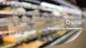  Presentation with blur - Colorful presentation theme enhanced with blur-view-of-the-supermarket backdrop and a gray colored foreground