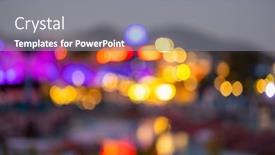  Presentation with blur - Slide set enhanced with blur-view-of-theme-park background and a gray colored foreground