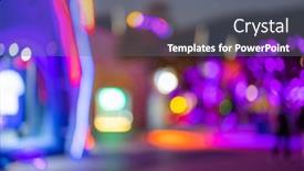  Presentation with blur - Slide deck enhanced with blur-view-of-theme-park background and a gray colored foreground