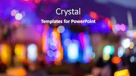  Presentation with theme - Slide deck with blur-view-of-theme-park background and a violet colored foreground