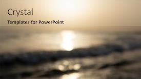  Presentation with sea - Theme featuring blured-sea-view-with-bokeh background and a lemonade colored foreground