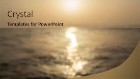  Presentation with lighting - Presentation with blured-sea-view-with-bokeh background and a coral colored foreground