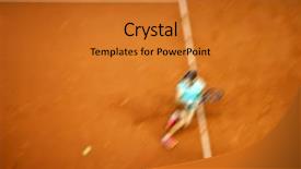  Presentation with tennis - Colorful slide set enhanced with padel - blurred abstract background of woman backdrop and a gold colored foreground