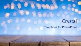  Presentation with golden lights - PPT layouts with blurred abstract golden spot lights background and a sky blue colored foreground