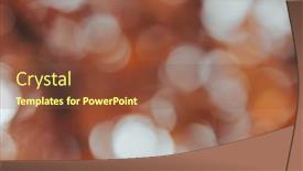  Presentation with blurred bokeh - Presentation theme consisting of blurred-autumn-forest-background background and a tawny brown colored foreground