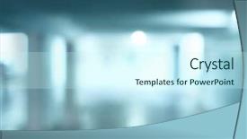  Presentation with medical - Presentation with blurred background of medical center background and a cool aqua colored foreground