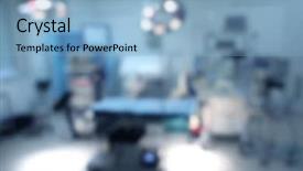  Presentation with clinic - Slides consisting of blurred background of modern clinic background and a light blue colored foreground