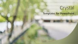  Presentation with amsterdam - PPT theme enhanced with blurred-background-of-street background and a  colored foreground