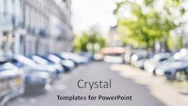  Presentation with amsterdam - Slide deck enhanced with blurred-background-of-street background and a  colored foreground