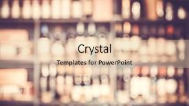  Presentation with blur - Slide set consisting of blurred background with restaurant blur background and a lemonade colored foreground