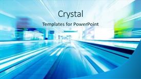  Presentation with futuristic - Slide deck enhanced with blurred backround of moving futuristic background and a cool aqua colored foreground