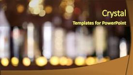  Presentation with blurred bokeh - Cool new presentation theme with blurred bar with bokeh background backdrop and a tawny brown colored foreground