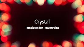  Presentation with blurred bokeh - Amazing presentation theme having blurred bokeh lights frame backdrop and a black colored foreground