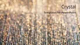  Presentation with christmas magic - Slides having blurred bokeh of christmas lights background and a lemonade colored foreground