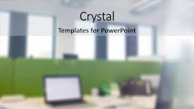  Presentation with teamwork - Slide set with blurred business teamwork background concept background and a  colored foreground