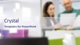  Presentation with teamwork - Theme enhanced with blurred business teamwork background concept background and a  colored foreground