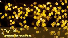  Presentation with mystery - Presentation theme featuring blurred-christmas-lights background and a tawny brown colored foreground