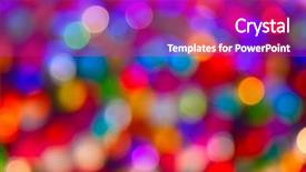  Presentation with multi - Presentation theme with blurred defocused multi color lights background and a purple colored foreground
