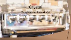  Presentation with grocery - Presentation theme having blurred grocery shelves in the shop background and a lemonade colored foreground