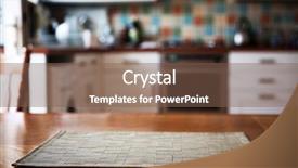  Presentation with kitchen fires - Cool new theme with blurred kitchen interior and napkin backdrop and a violet colored foreground