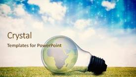  Presentation with light blue - Colorful slides enhanced with blurred letters falling against earth backdrop and a cream colored foreground