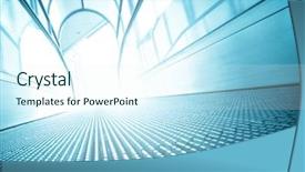  Presentation with aviation modern drone in motion - Cool new PPT layouts with blurred motion of modern escalator backdrop and a cool aqua colored foreground