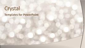  Presentation with christmas lights - Beautiful slides featuring blurred photo of christmas lights backdrop and a sky blue colored foreground