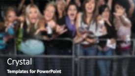  Presentation with group - Presentation theme enhanced with blurred-photo-of-group background and a dark gray colored foreground