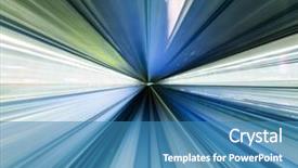  Presentation with speed - Colorful slide deck enhanced with speed motion view in tunnel backdrop and a teal colored foreground