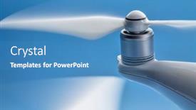  Presentation with quadcopter - Theme featuring blurred-spinning-propeller background and a teal colored foreground