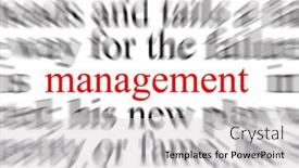  Presentation with management - Theme with blurred-text-with-a-focus background and a light gray colored foreground